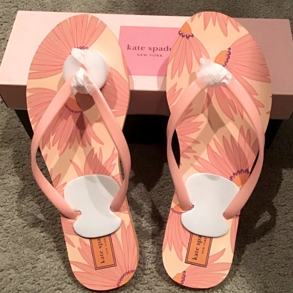 Kate Spade Fiji flip flops sz 10 - Picture 5 of 8